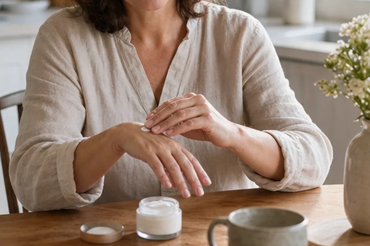 Authentische Beauty-Routine passend zum Thema Nagelhärter für beanspruchte Hände