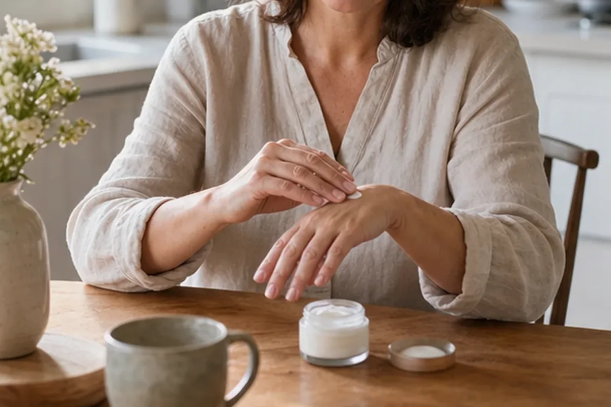 Redaktioneller Beauty-Moment zur Ausgangslage bei Body Butter für müde Füße