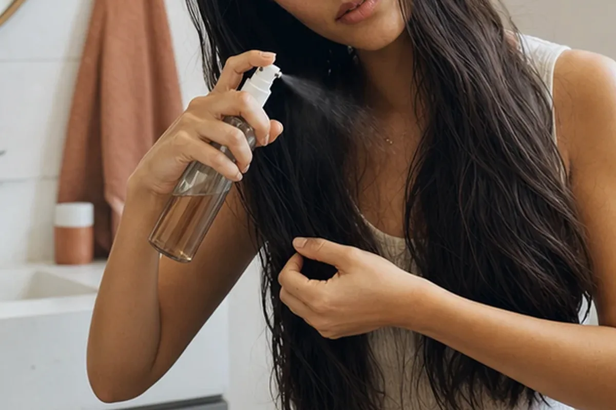 Authentische Beauty-Routine passend zum Thema Tiefenreinigungsshampoo für trockenes Haar
