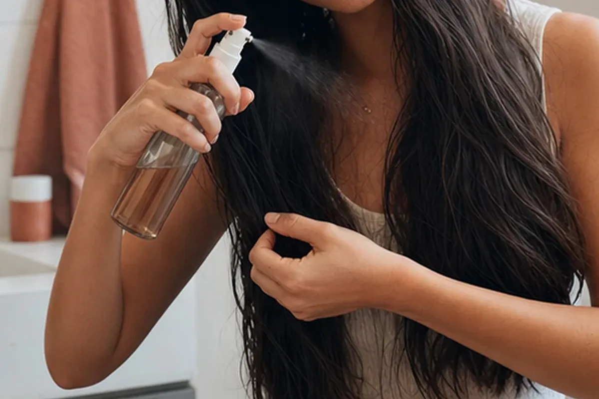 Authentische Beauty-Routine passend zum Thema Kopfhautserum für lockiges Haar