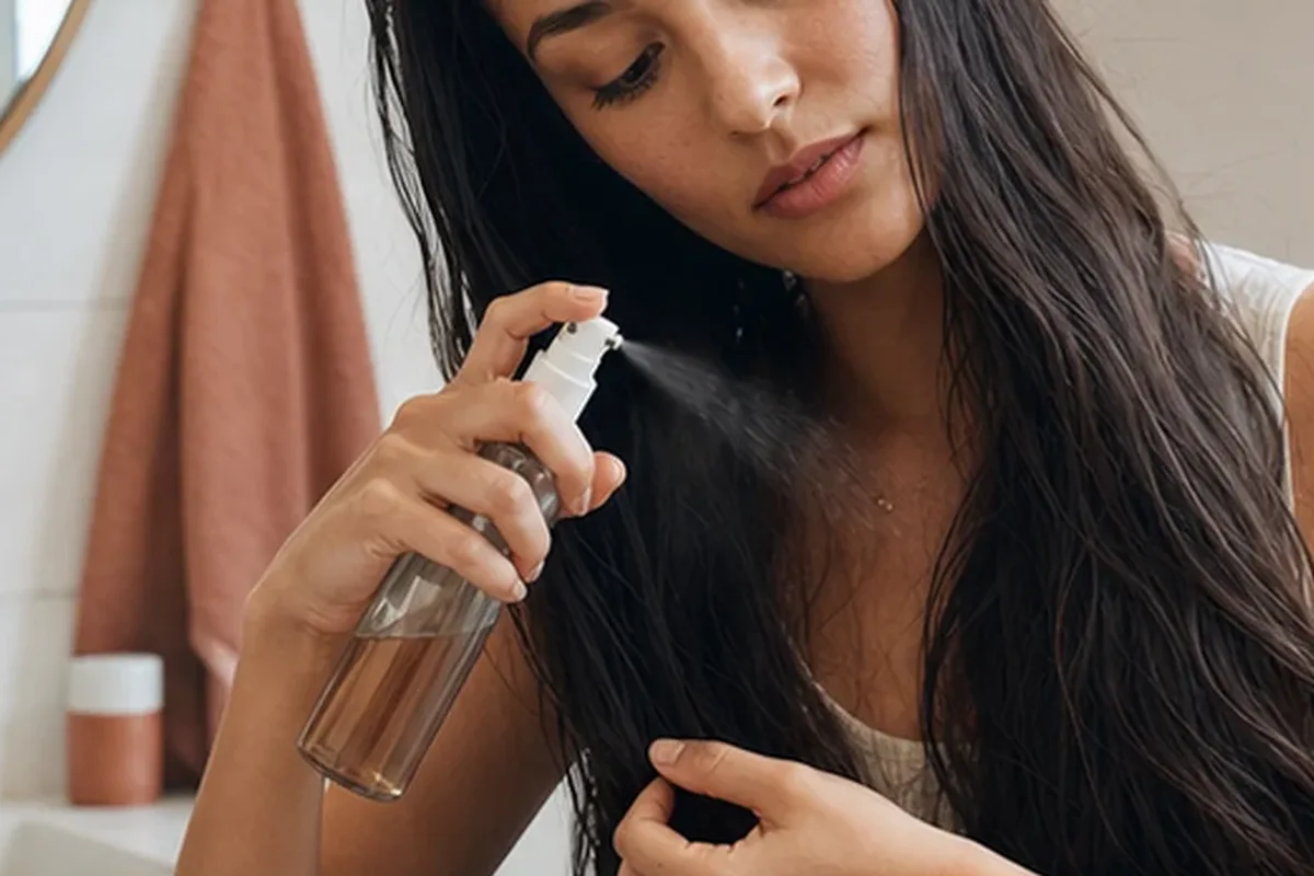 Redaktioneller Beauty-Moment zur Ausgangslage bei Hitzeschutz für lockiges Haar