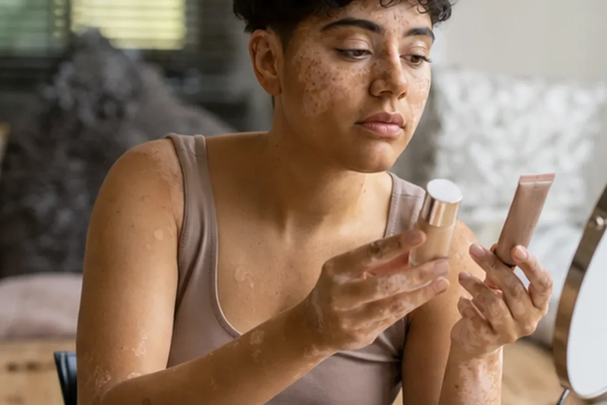 Authentische Beauty-Routine passend zum Thema Make-up-Pinsel bei Rötungen