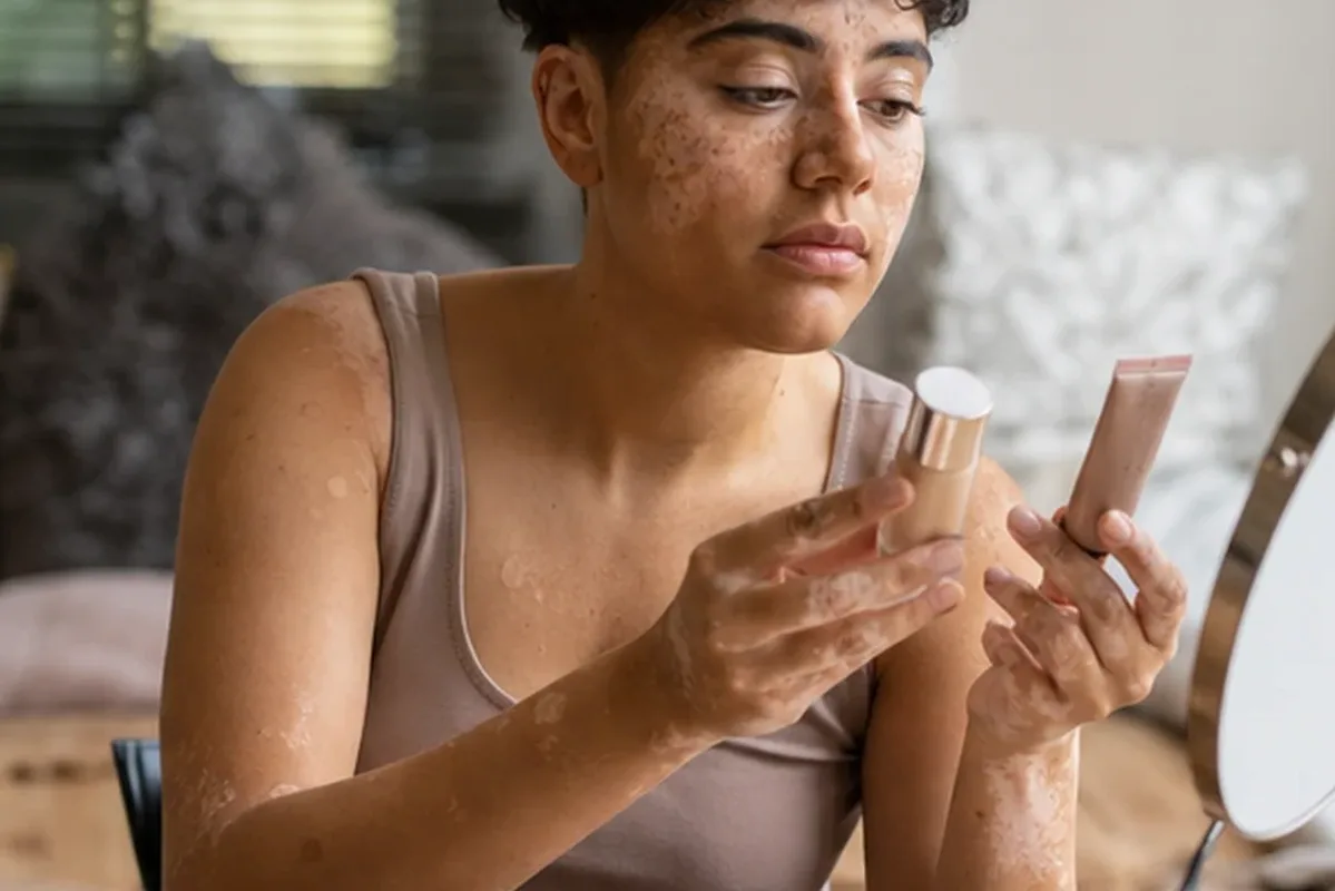 Authentische Beauty-Routine passend zum Thema Make-up-Pinsel für langen Halt