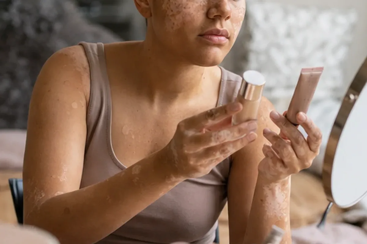 Redaktionelle Detailaufnahme zur Orientierung bei Concealer für trockene Haut