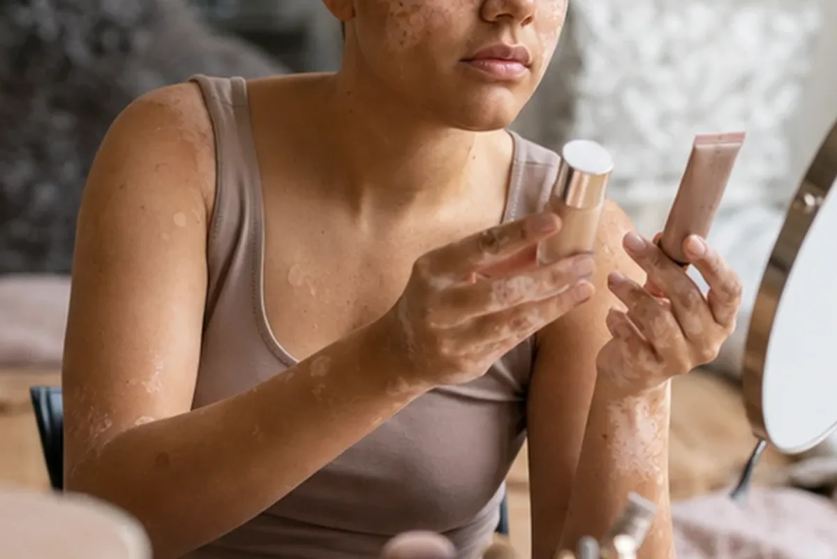 Authentische Beauty-Routine passend zum Thema Bronzer für ölige Haut