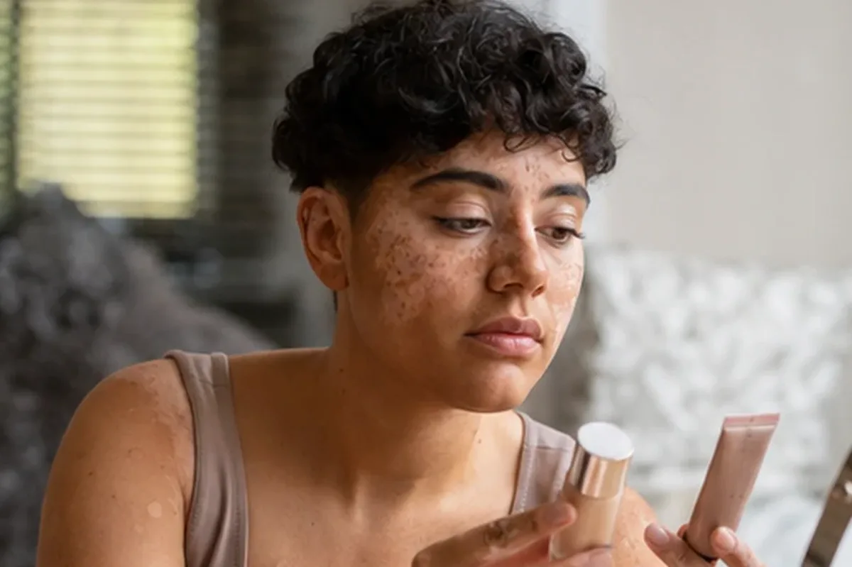 Redaktionelle Detailaufnahme zur Orientierung bei Foundation für einen natürlichen Look