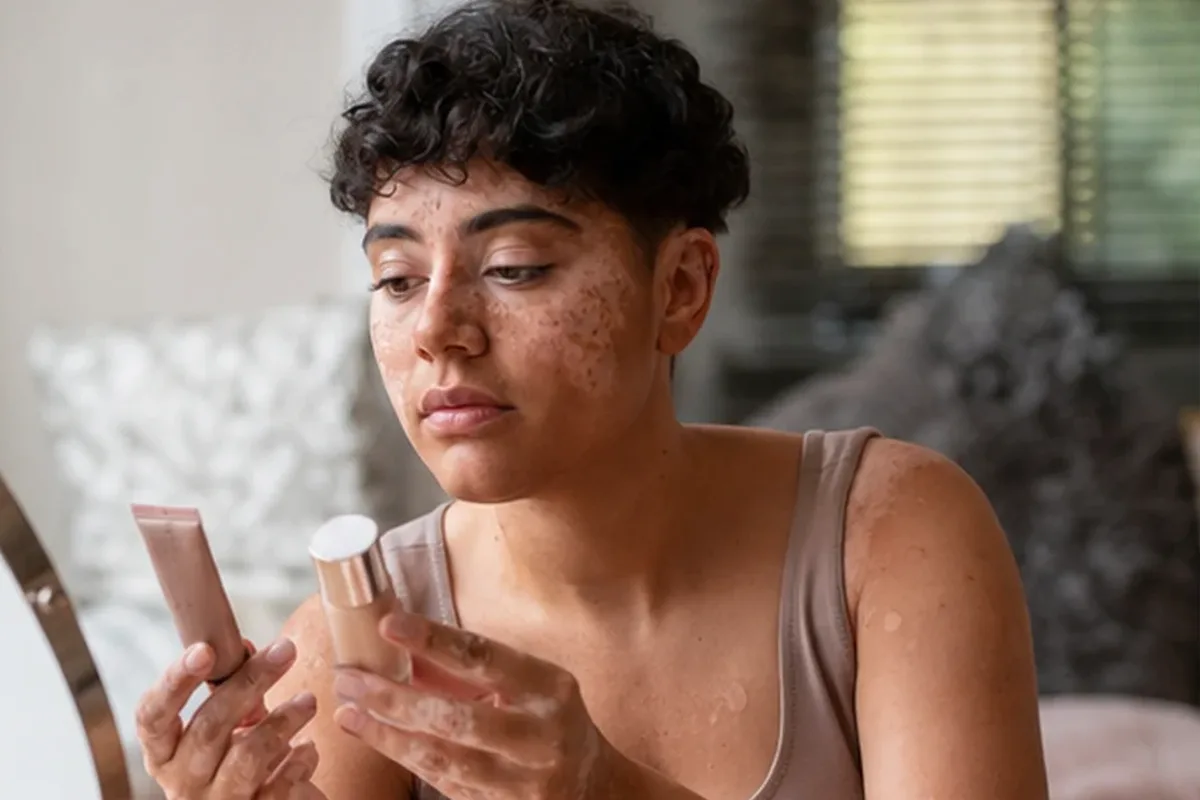 Hochwertige Beauty-Inszenierung zu Auswahlkriterien für Skin Tint für trockene Haut