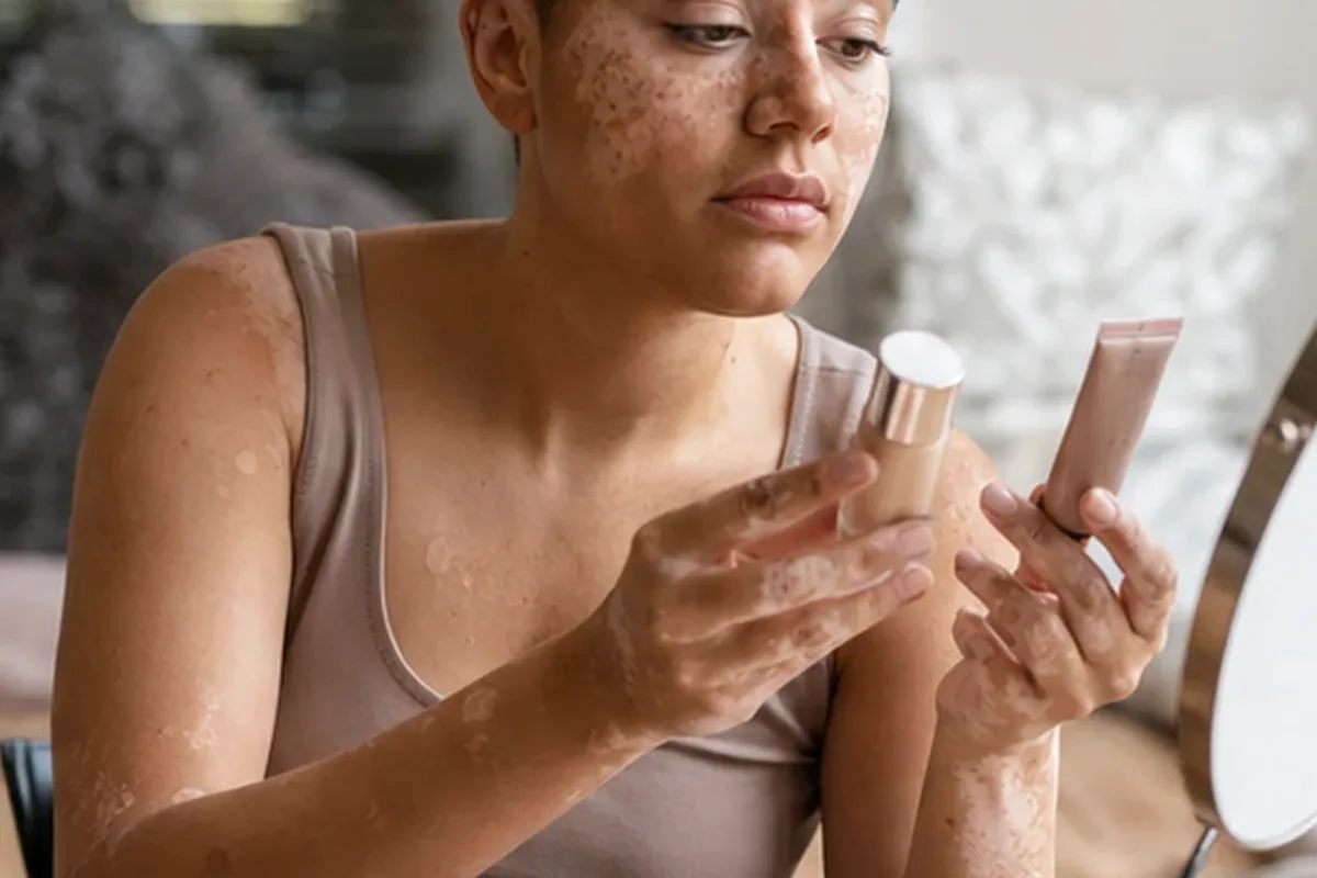 Authentischer Wohlfühlmoment passend zum Beauty-Thema Make-up: sanft starten und richtig anwenden