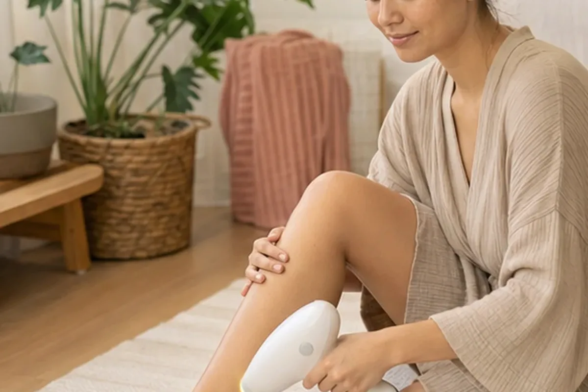 Authentische Beauty-Routine passend zum Thema Elektrorasierer bei Rasurbrand