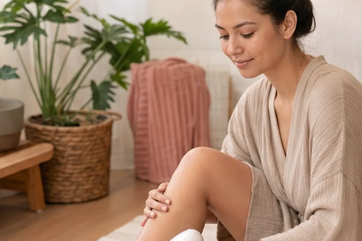 Authentische Beauty-Routine passend zum Thema Rasiergel für langanhaltende Glätte