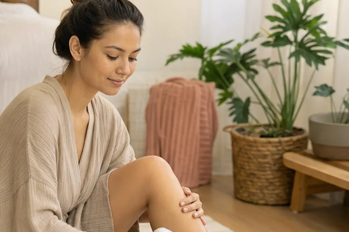 Authentische Beauty-Routine passend zum Thema After-Shave-Pflege für langanhaltende Glätte