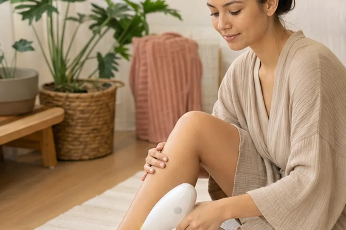 Redaktioneller Beauty-Moment zur Ausgangslage bei Rasiergel für die Bikinizone