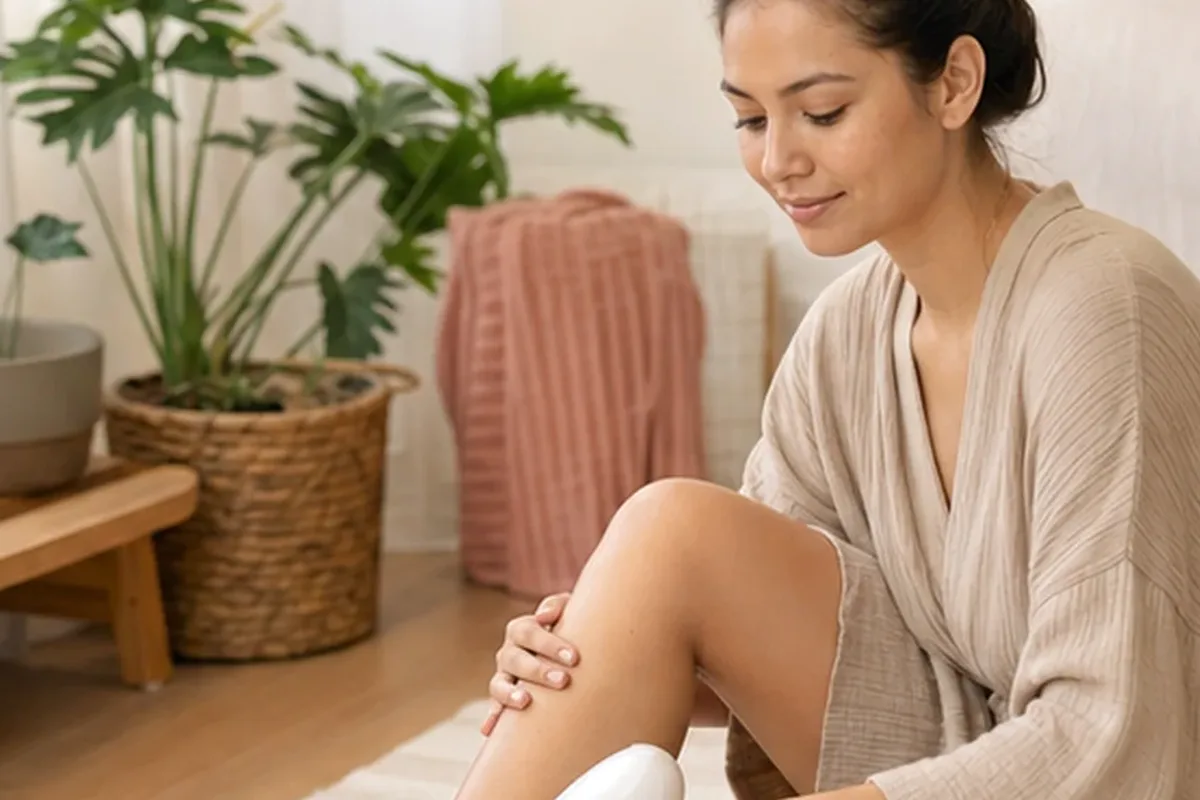 Redaktioneller Beauty-Moment zur Ausgangslage bei Epilierer bei Rasurbrand