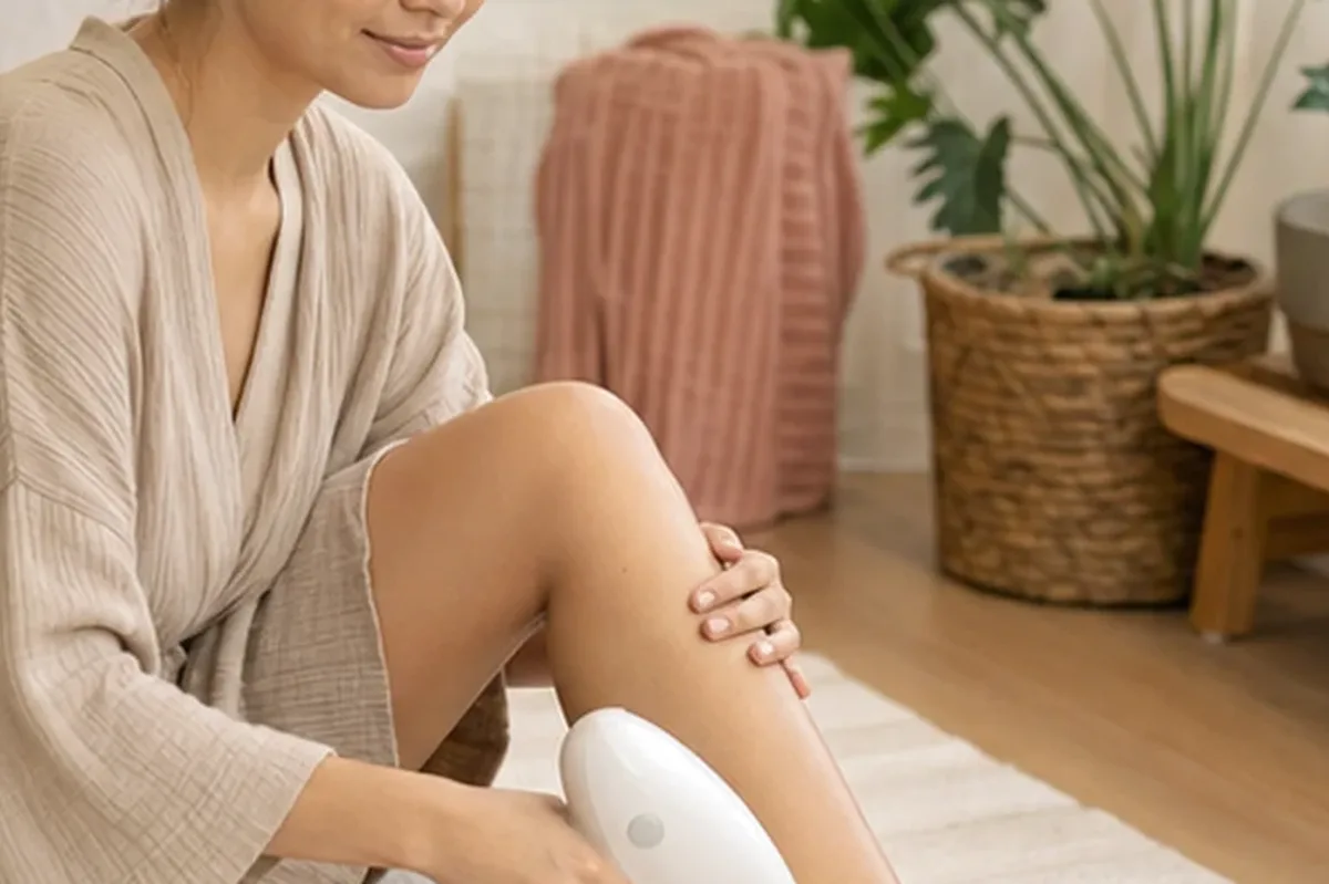 Authentische Beauty-Routine passend zum Thema Epilierer für dunkle Haare