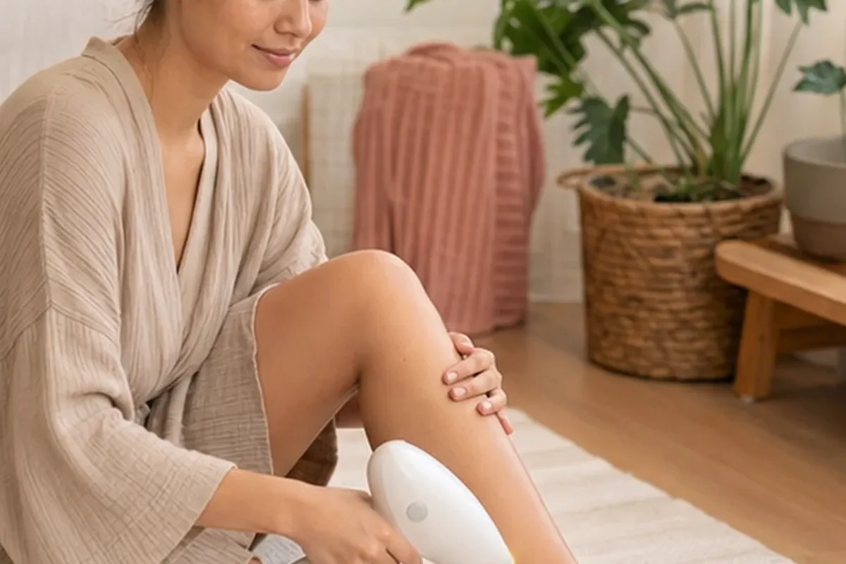 Redaktioneller Beauty-Moment zur Ausgangslage bei IPL-Gerät für dunkle Haare