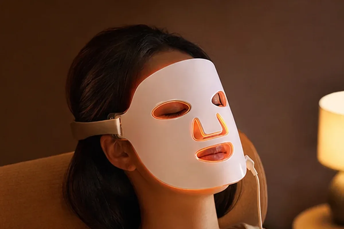 Redaktioneller Beauty-Moment zur Ausgangslage bei LED-Gesichtsmaske für empfindliche Haut