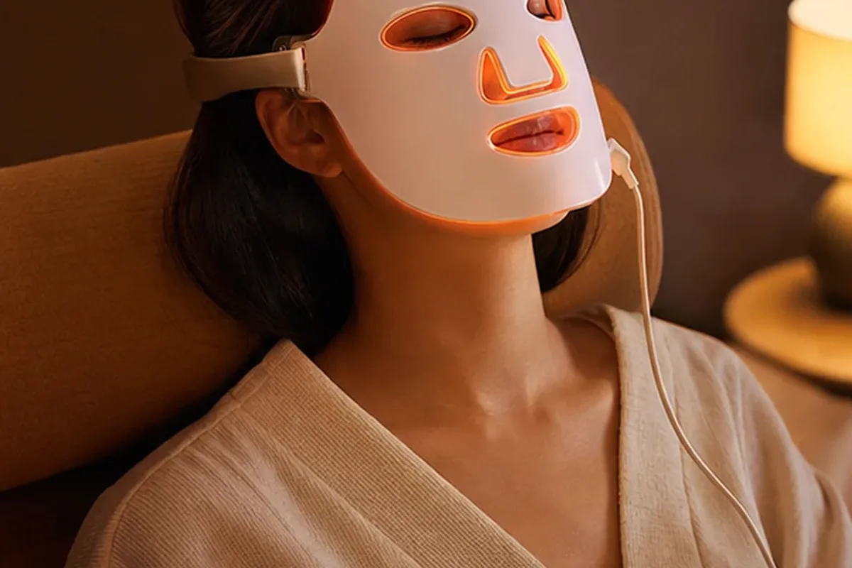 Authentischer Wohlfühlmoment passend zum Beauty-Thema Gesichtsreinigungsbürste für Anfänger