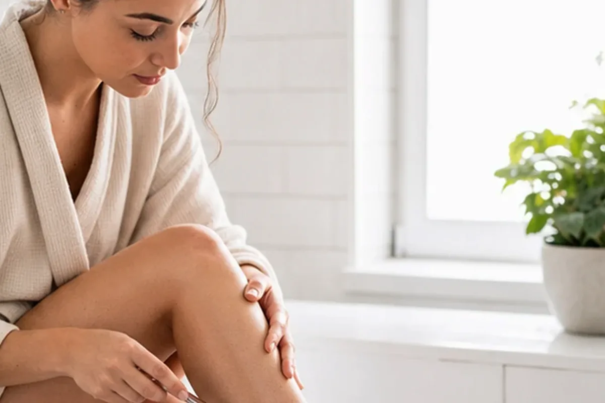 Authentische Beauty-Routine passend zum Thema IPL-Gerät bei eingewachsenen Haaren