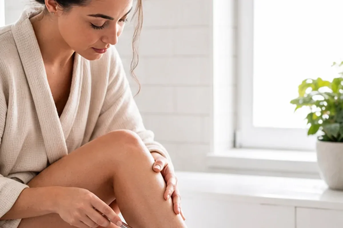 Authentischer Wohlfühlmoment passend zum Beauty-Thema IPL
