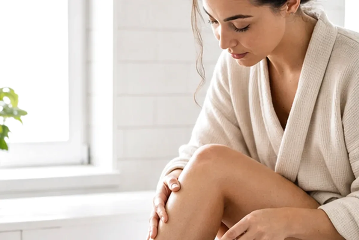 Redaktioneller Beauty-Moment zur Ausgangslage bei Waxing-Set für eine schnelle Anwendung