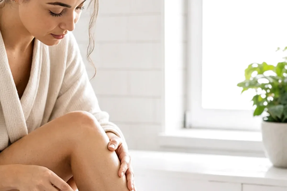 Redaktioneller Beauty-Moment zur Ausgangslage bei Nassrasierer bei eingewachsenen Haaren
