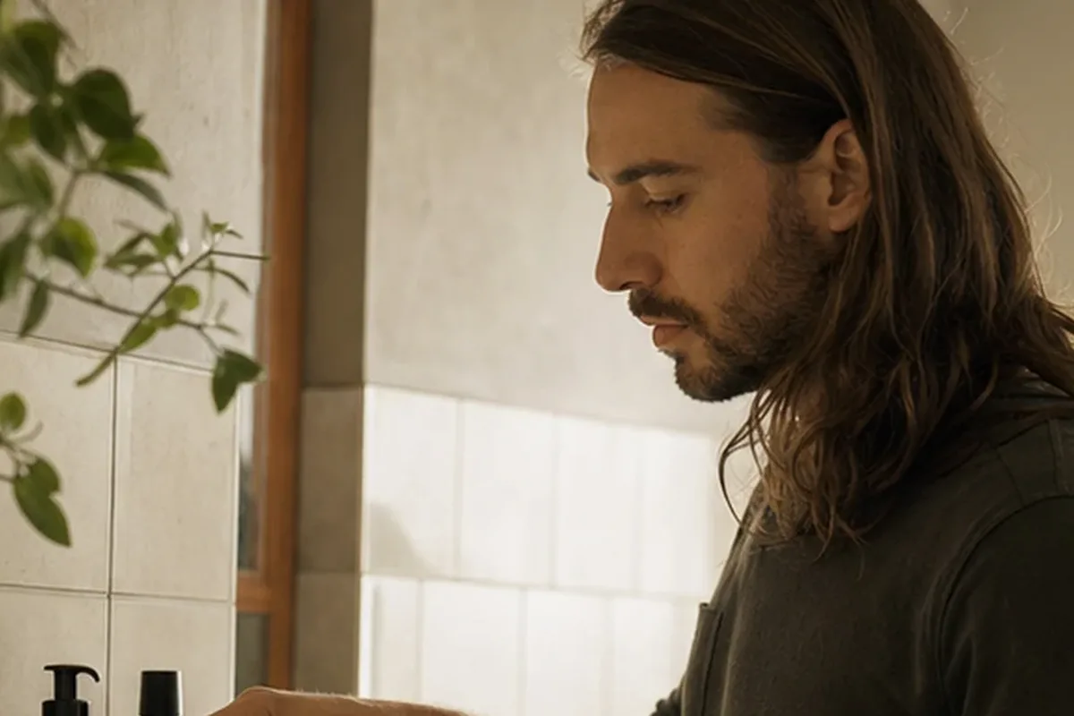 Redaktioneller Beauty-Moment zur Ausgangslage bei Männer-Sonnenschutz für empfindliche Haut