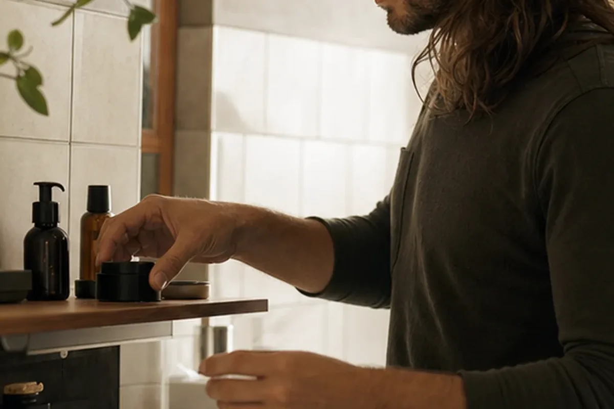 Hochwertige Beauty-Inszenierung zu Auswahlkriterien für Männer-Shampoo für Pflege-Einsteiger