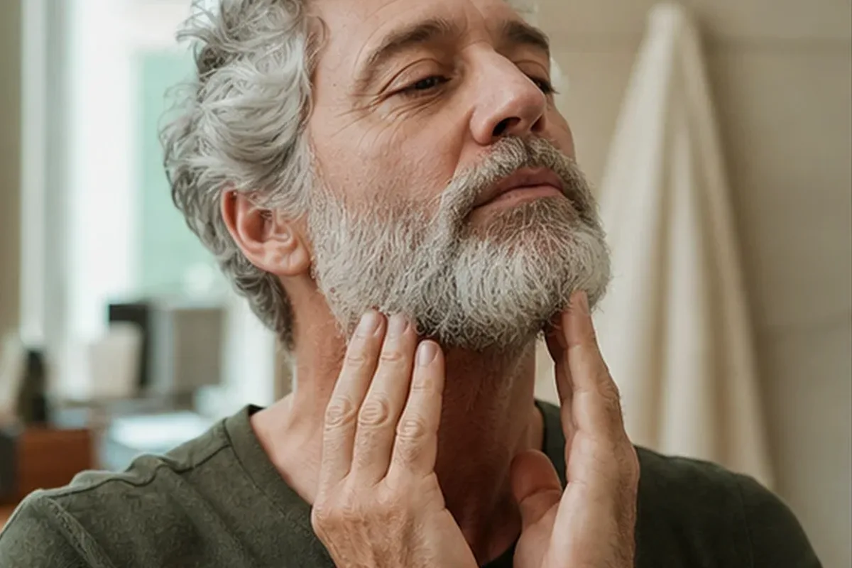 Redaktioneller Beauty-Moment zur Ausgangslage bei After Shave für fettige Haut