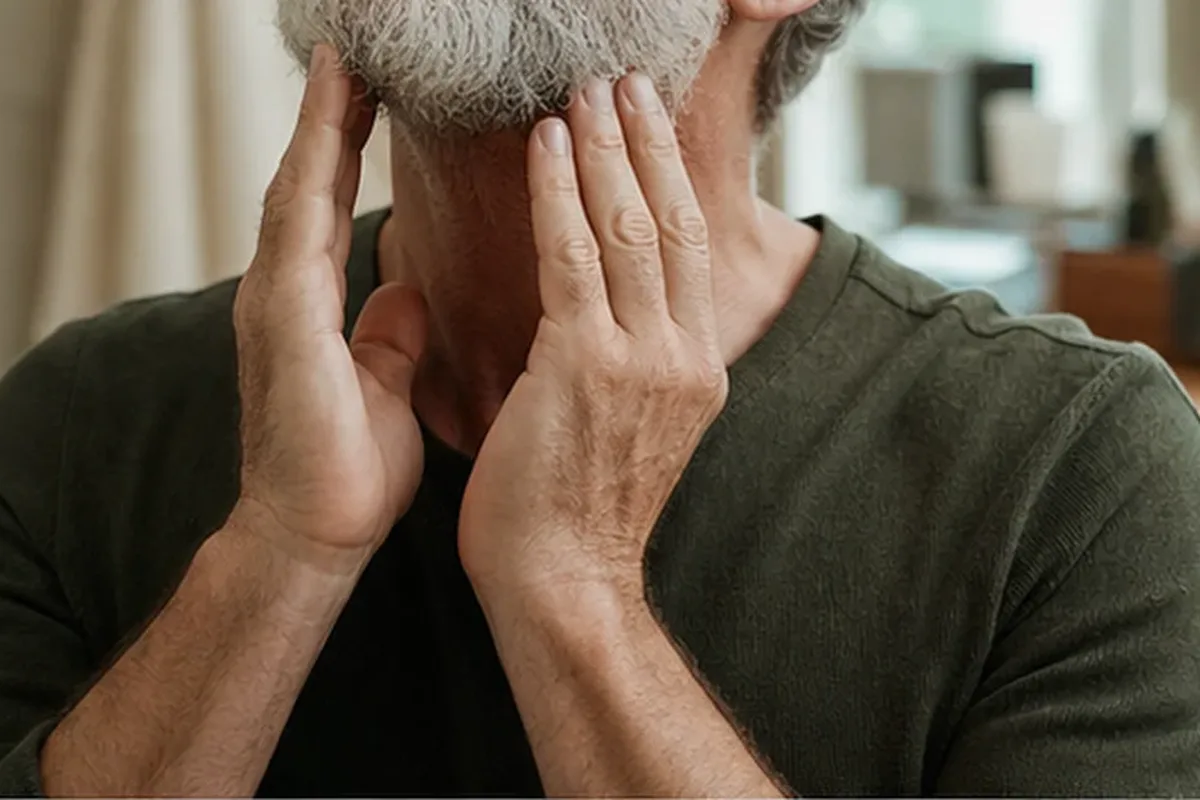 Emotionaler und authentischer Anwendungsmoment rund um Rasierschaum für empfindliche Haut
