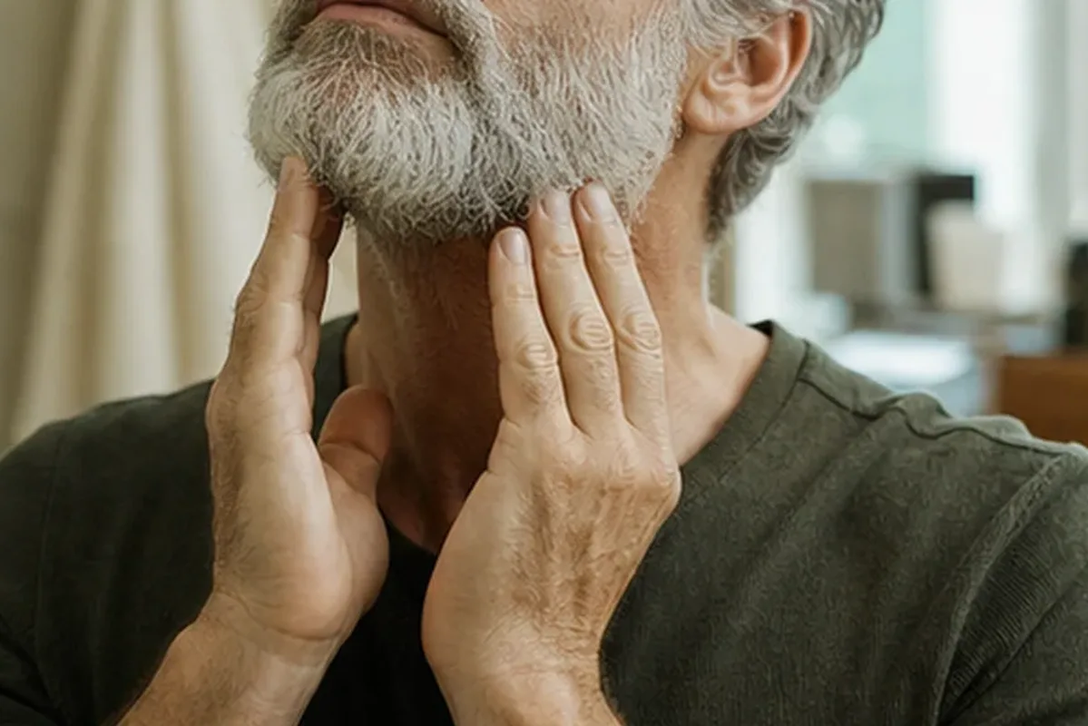 Authentischer Wohlfühlmoment passend zum Beauty-Thema After Shave für fettige Haut