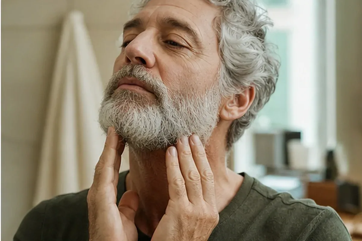 Authentische Beauty-Routine passend zum Thema Bartöl für fettige Haut