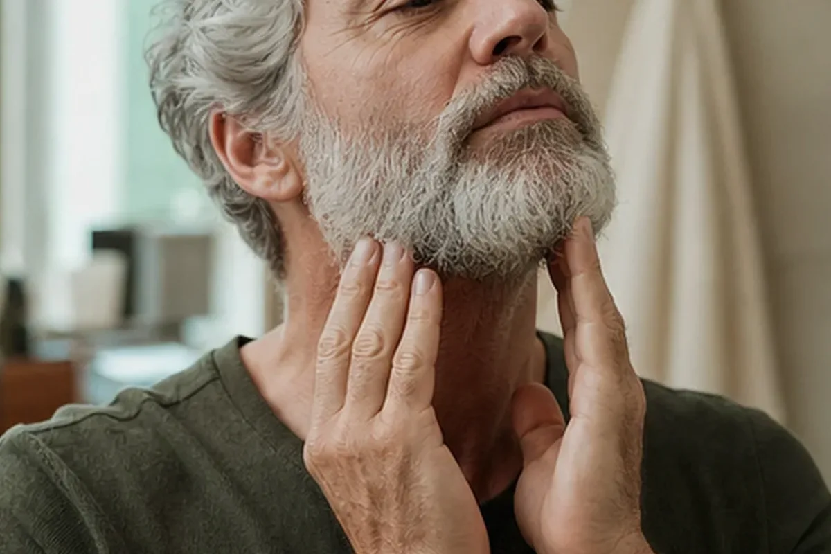 Authentischer Wohlfühlmoment passend zum Beauty-Thema Männer-Sonnenschutz für trockene Haut