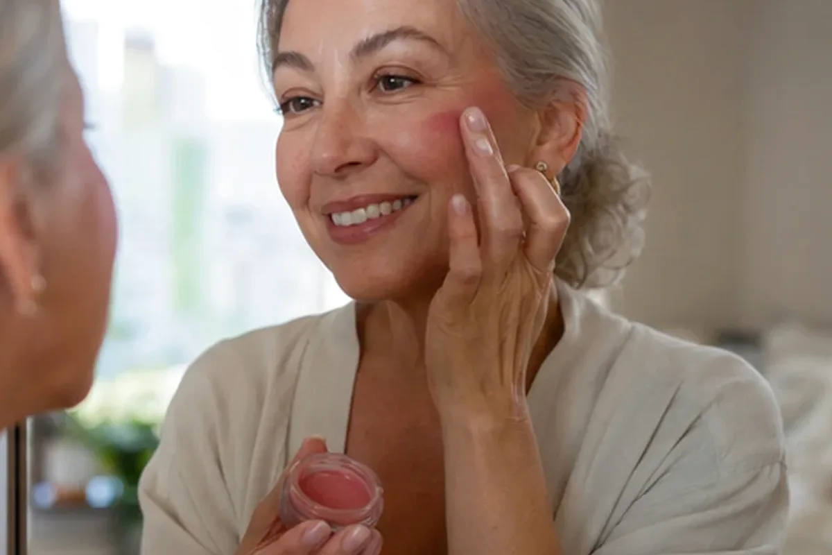 Authentische Beauty-Routine passend zum Thema Setting Spray bei großen Poren