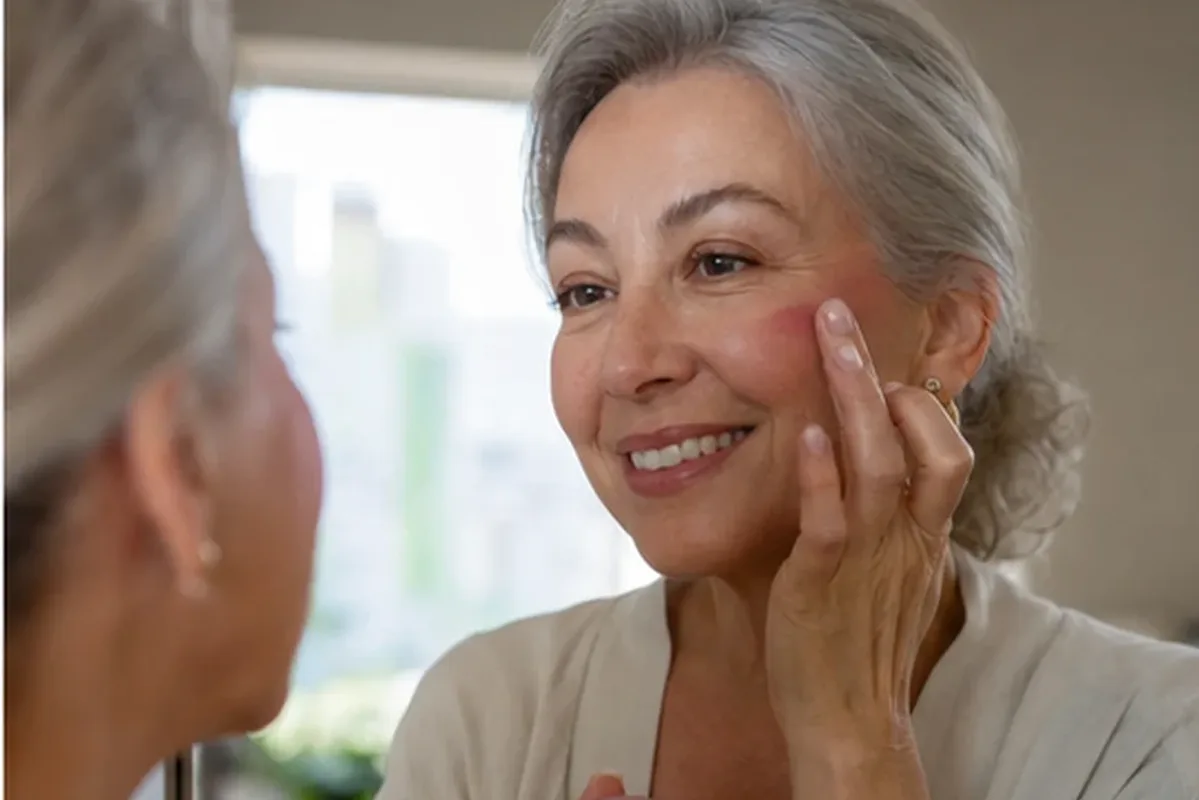 Authentische Beauty-Routine passend zum Thema Primer für trockene Haut
