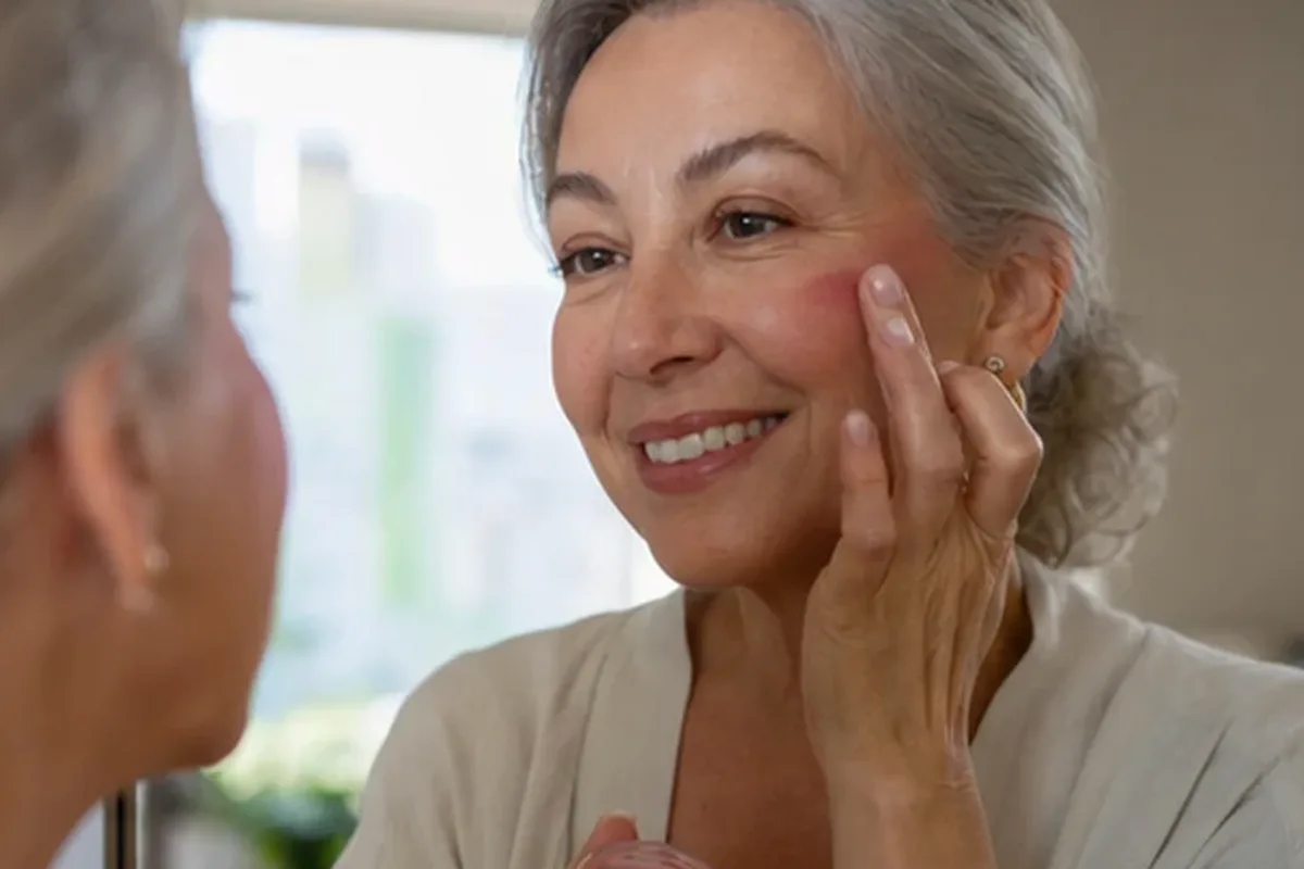 Authentische Beauty-Routine passend zum Thema Primer für trockene Haut