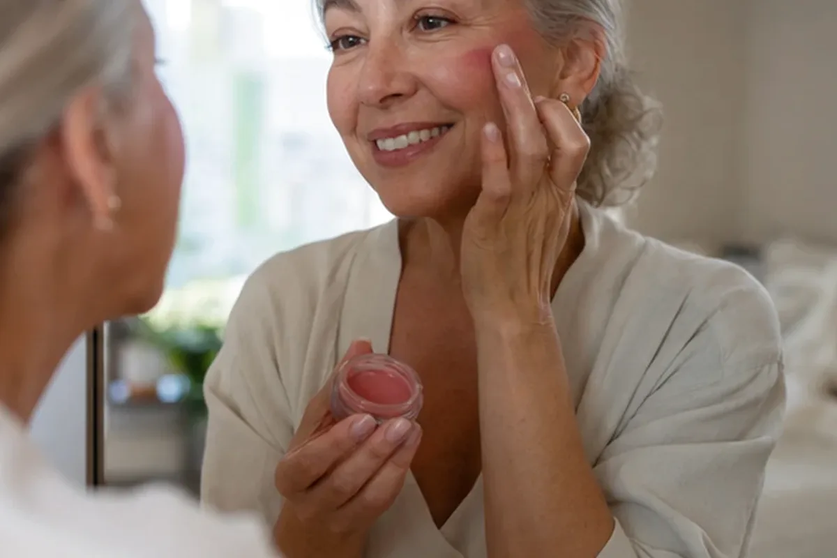 Hochwertige Beauty-Inszenierung zu Auswahlkriterien für Puder für langen Halt