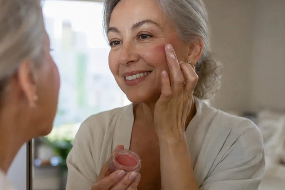 Redaktionelle Detailaufnahme zur Orientierung bei Bronzer für einen natürlichen Look
