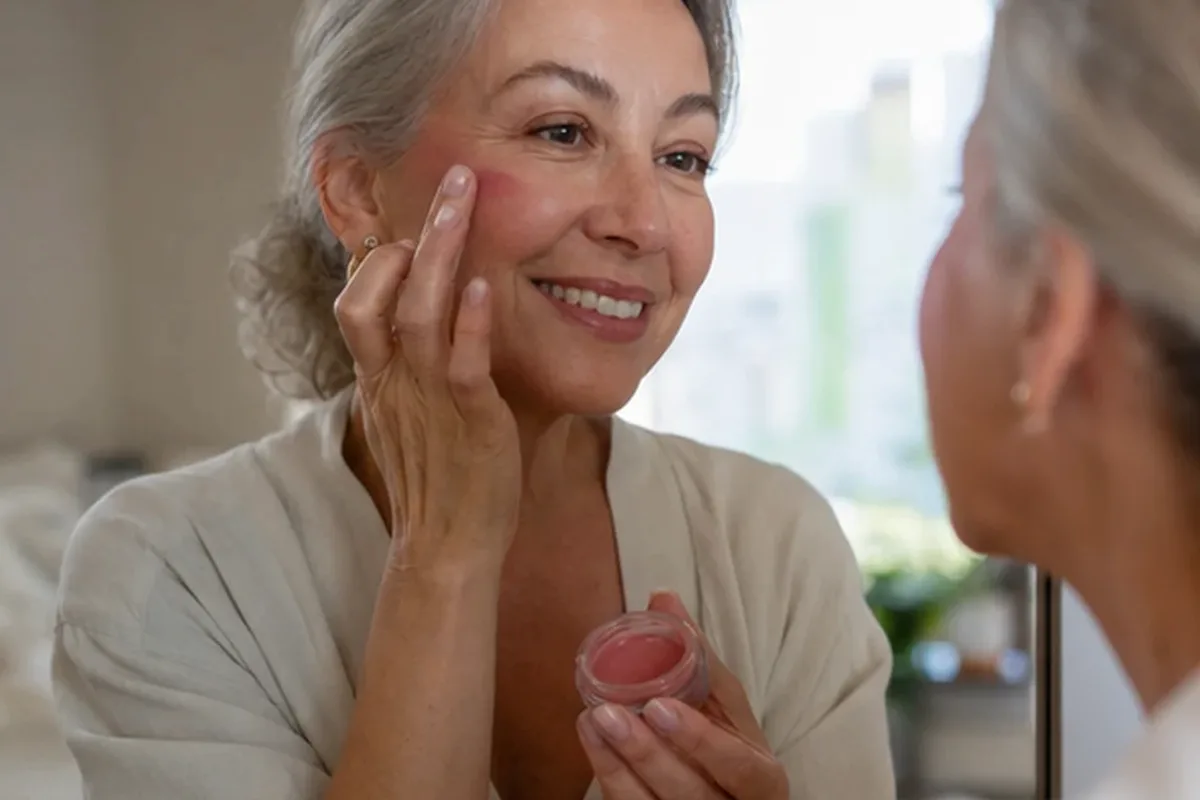 Redaktionelle Detailaufnahme zur Orientierung bei Concealer bei Rötungen