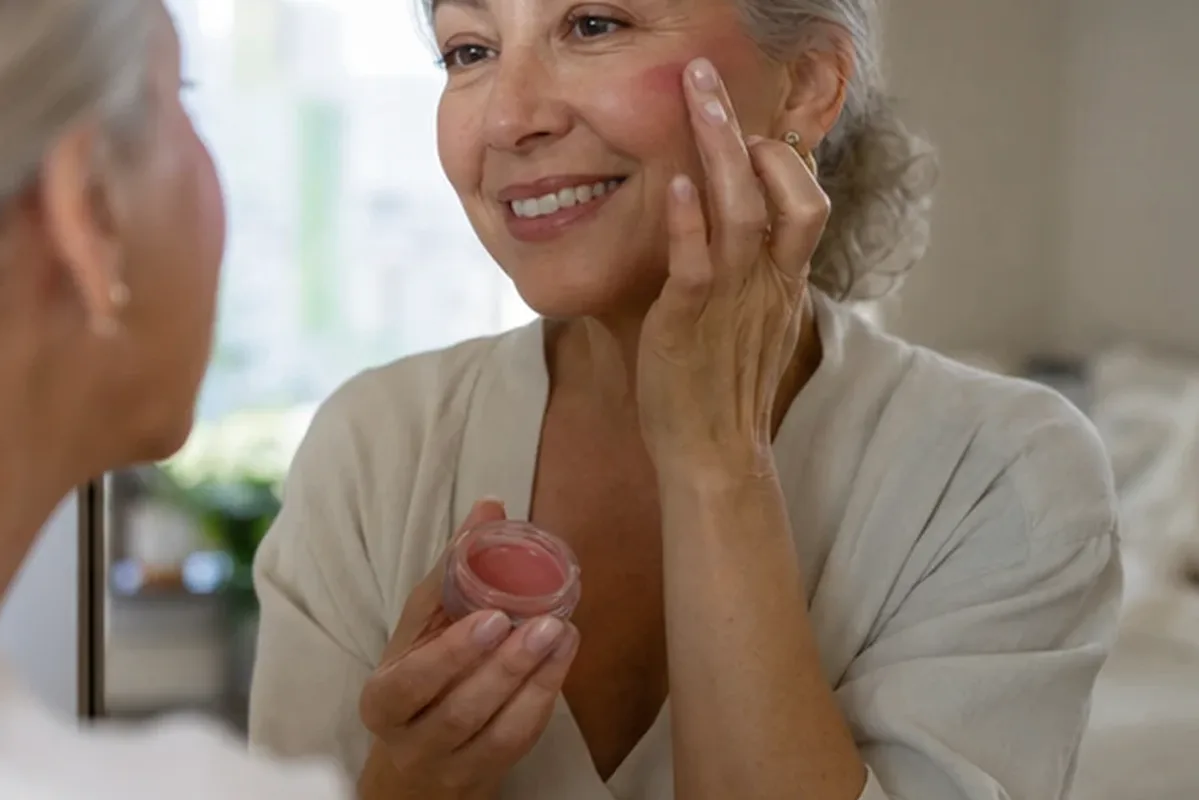 Authentische Beauty-Routine passend zum Thema Skin Tint bei großen Poren