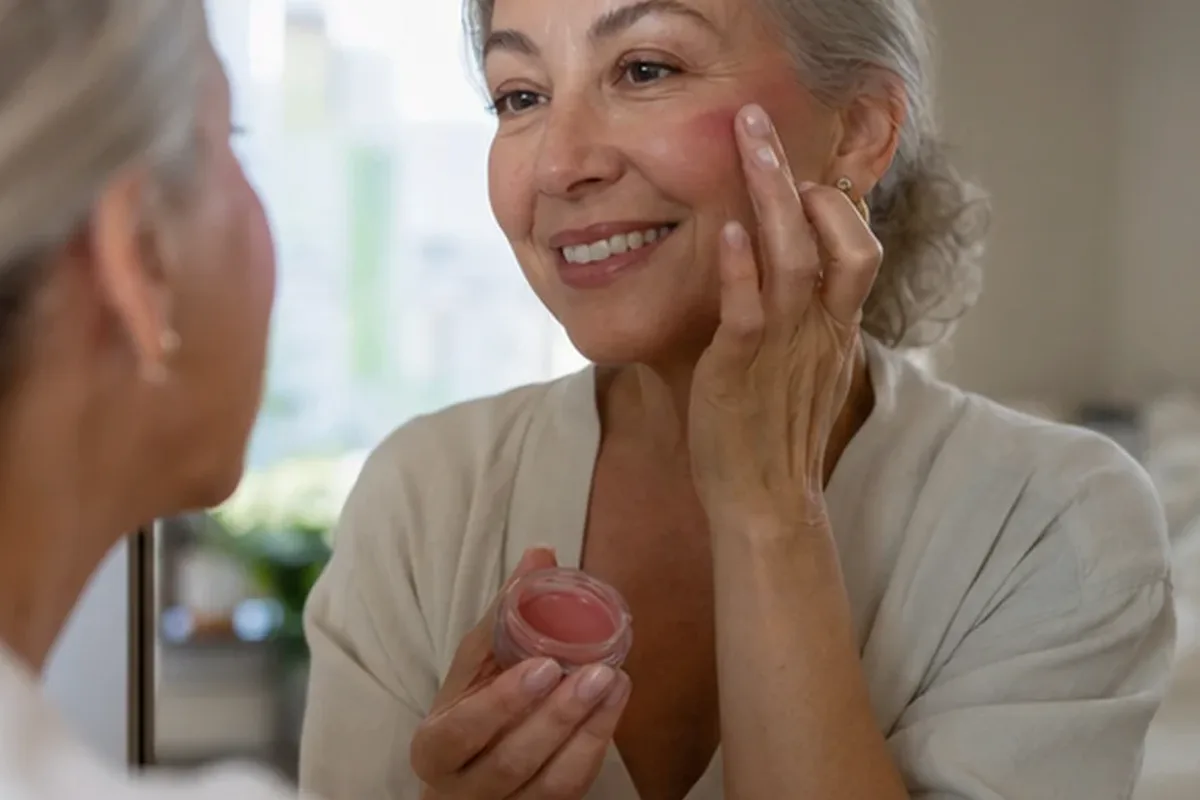 Redaktioneller Beauty-Moment zur Ausgangslage bei Puder für ölige Haut