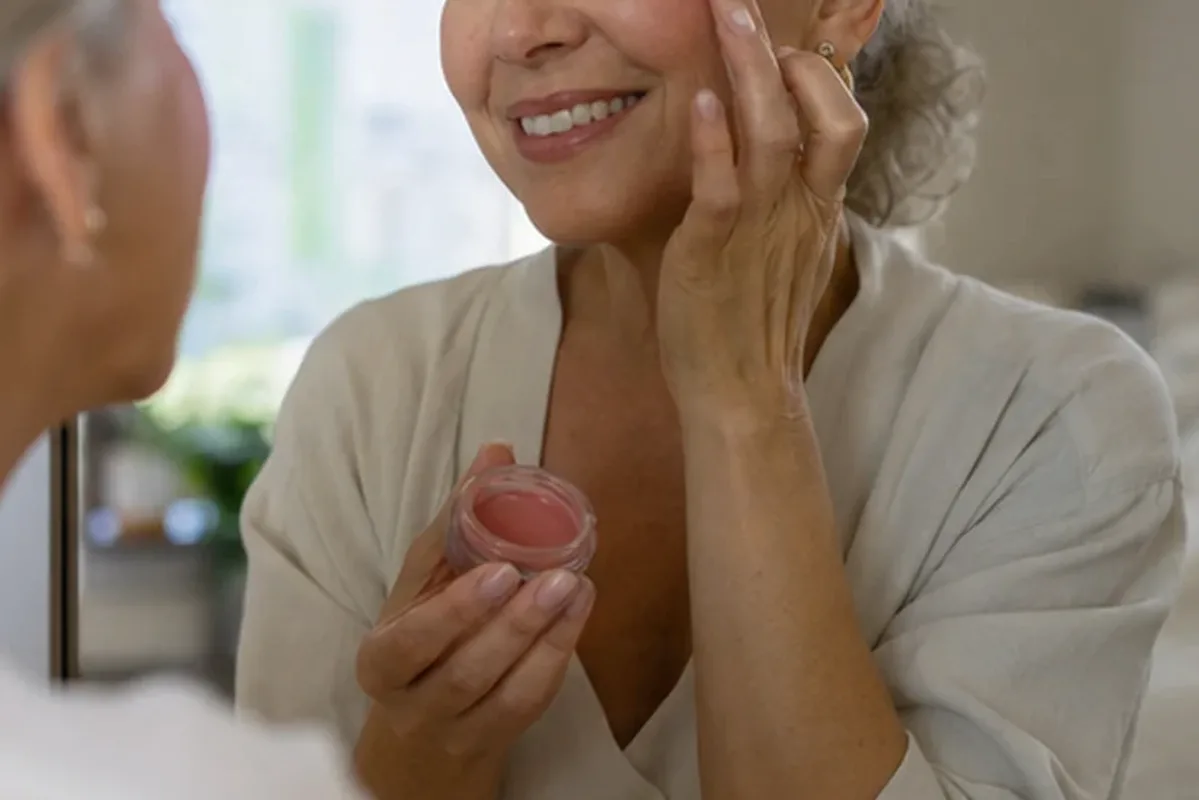 Authentischer Wohlfühlmoment passend zum Beauty-Thema Lidschatten für langen Halt