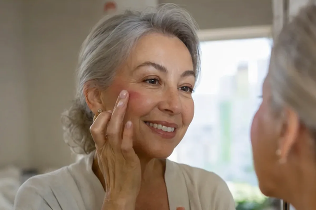 Redaktioneller Beauty-Moment zur Ausgangslage bei Primer für reife Haut