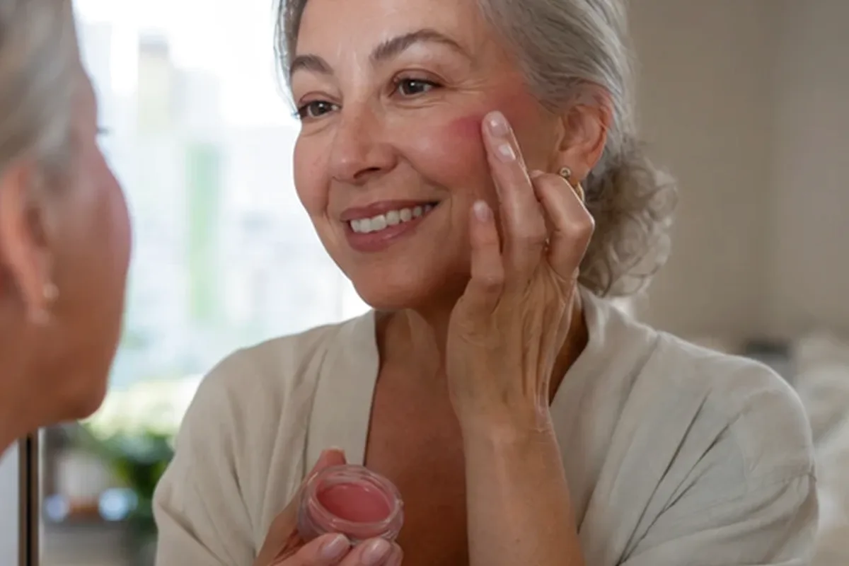 Redaktioneller Beauty-Moment zur Ausgangslage bei Rouge für reife Haut