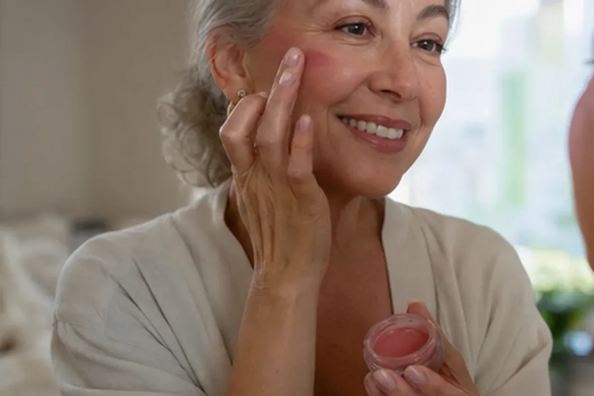Authentischer Wohlfühlmoment passend zum Beauty-Thema Skin Tint für einen natürlichen Look