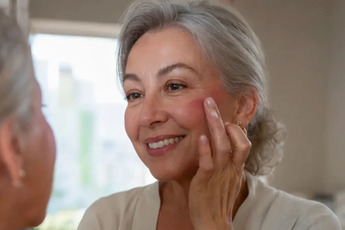 Authentische Beauty-Routine passend zum Thema Highlighter für ölige Haut