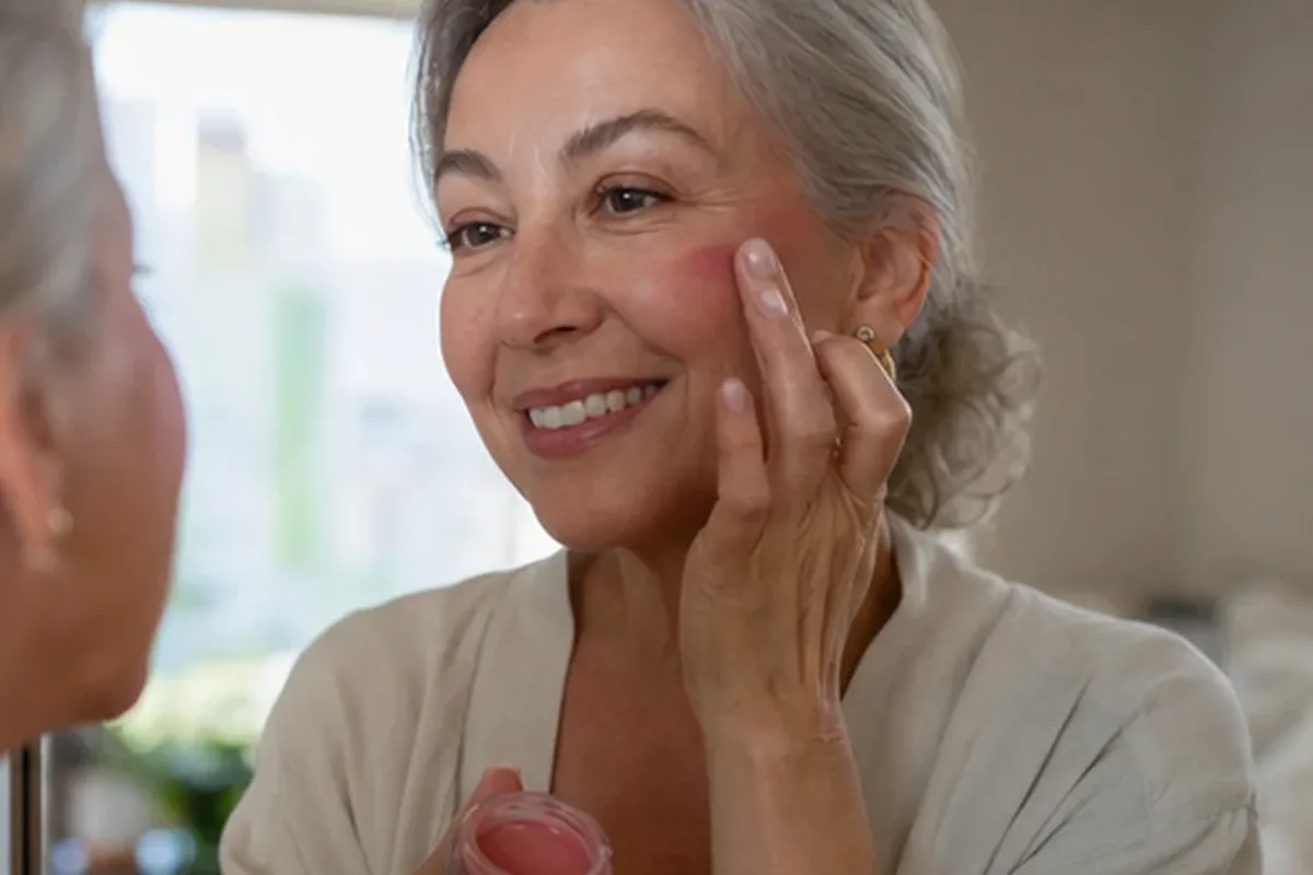 Authentische Beauty-Routine passend zum Thema Highlighter bei Rötungen
