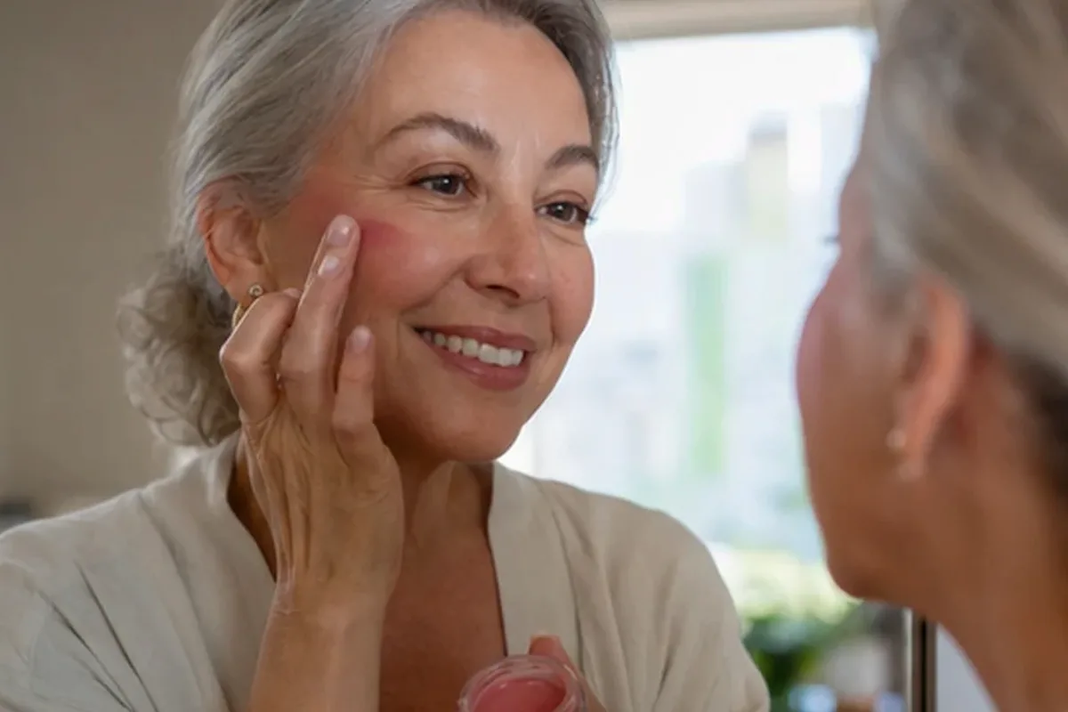Authentischer Wohlfühlmoment passend zum Beauty-Thema Foundation für ölige Haut
