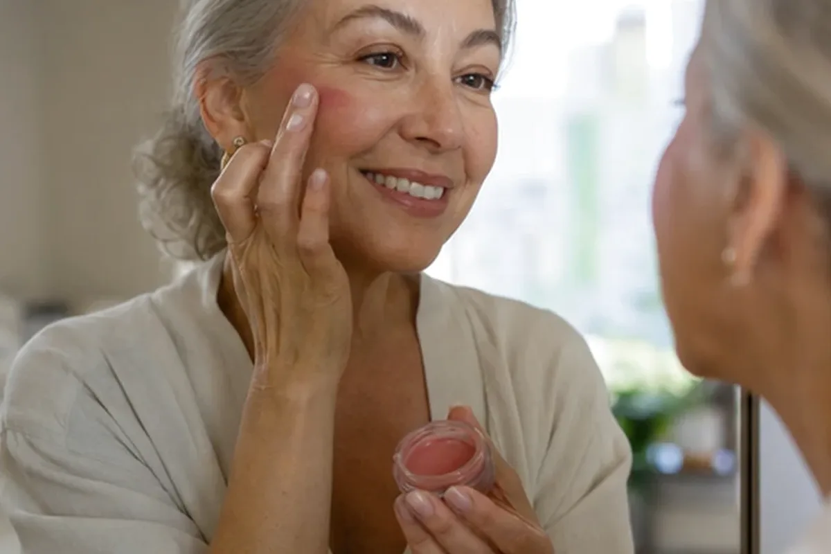 Authentische Beauty-Routine passend zum Thema Primer für trockene Haut