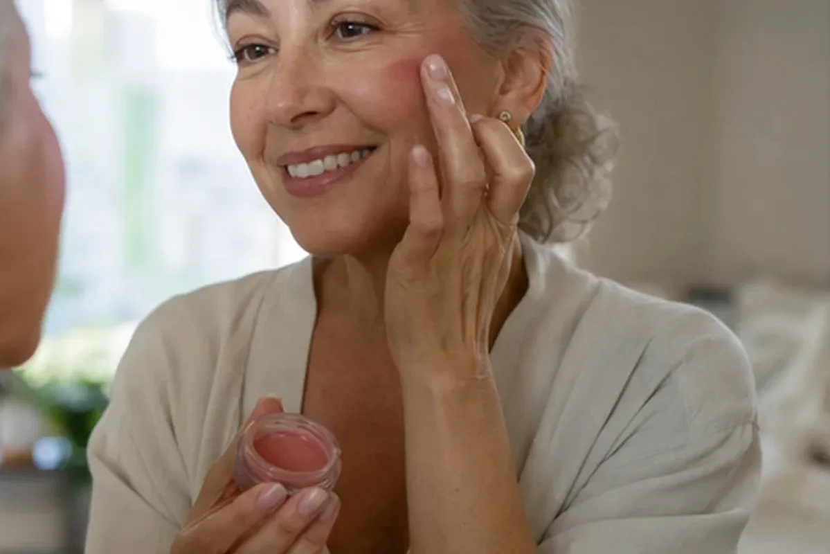 Authentischer Wohlfühlmoment passend zum Beauty-Thema Skin Tint für ölige Haut