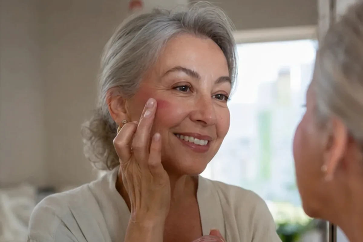 Authentischer Wohlfühlmoment passend zum Beauty-Thema Eyeliner für einen natürlichen Look